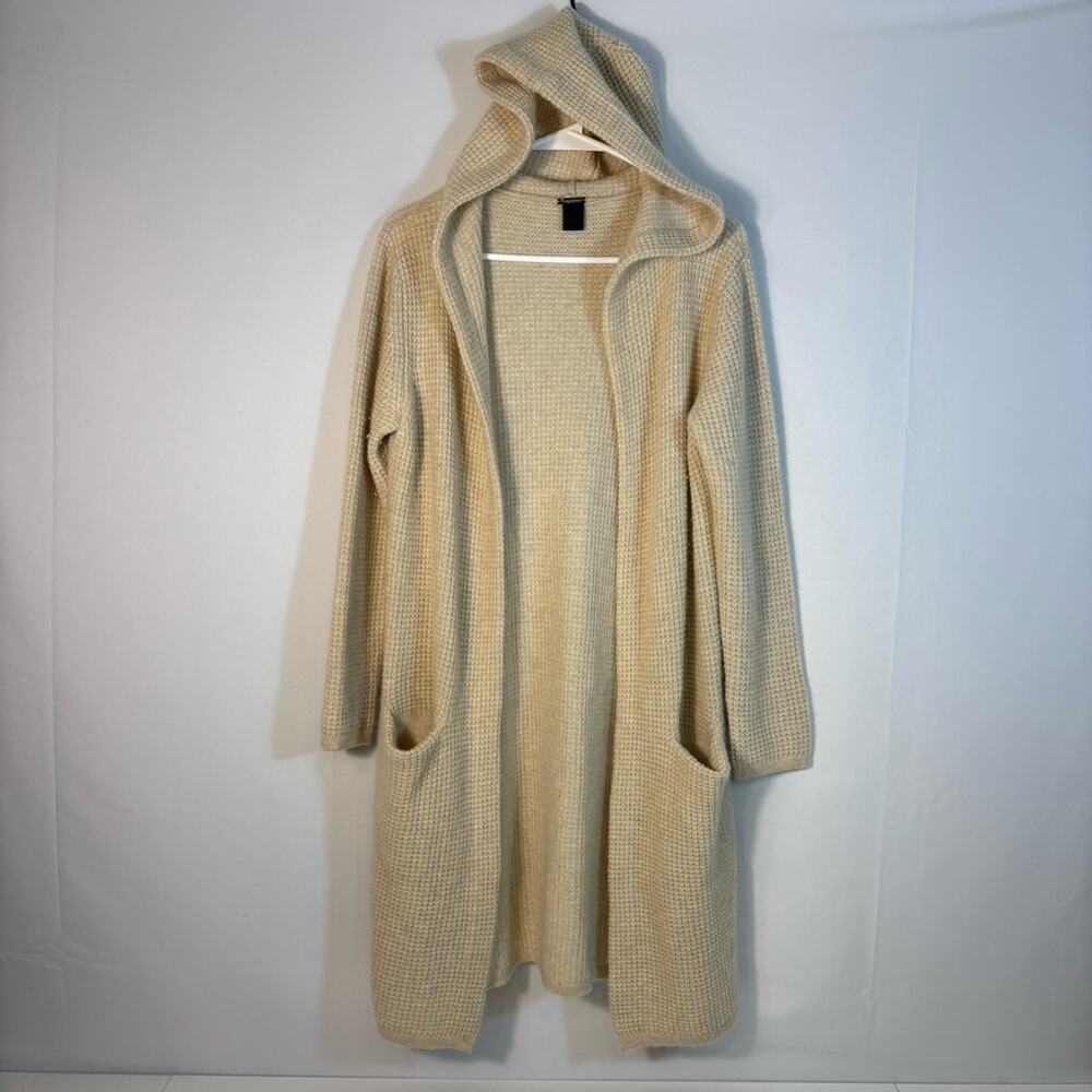 Magaschoni Soft Beige 100% Cashmere Knit Sweater Size Small T1